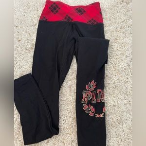 high rise PINK yoga leggings, women’s xs